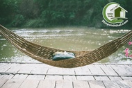 [HCM]Võng lưới treo ngoài trời võng nông thôn vùng quê dây thừng đan sợi lớn màu nâu võng bố resort