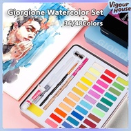 36/48 Colors Watercolour Paint Essential Set Professional Solid Pigment Gouache Watercolor Pan Kit f