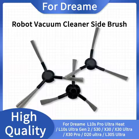 Side Brush for Dreame L10s Pro Ultra Heat L10s Ultra Gen 2 S30 X30 X30 Ultra X30 Pro D20 Ultra L30S 