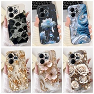 For Itel A80 Casing A671L A671LC Case New Stylisj Flower Soft Candy Silicone Shockproof Cover For It