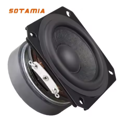 SOTAMIA 2Pcs 2.25 Inch Medium and High Frequency Speaker 6 Ohm 20W Square Sound Blaster Echo Wall Sp