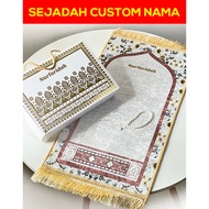 Sejadah Custom Nama / Sejadah Travel / Hadiah Hadiah Kahwin / Gift Box Sejadah Hantaran Kahwin