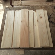 Dutch teak wood planks without holes, shaved nails and sandpaper H1.5 x W 9cm x P 45cm.
