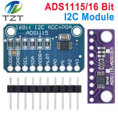 DIYTZT 1/3PCS ADS1115 16 Bit I2C Module Precision ADC 4 channel development board pro gain amplifier