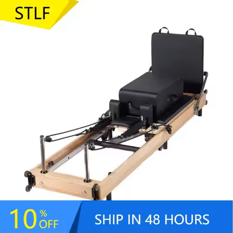 YTYIN Custom Logo Home Pilates Reformer Wood Reformer Pilates Body Building Foldable Pilates Reforme