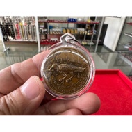 2550 Phor Than Auerm Wat Bang Nian Salika Ner Thong Deang Po Zen Eun Popular Bird Bronze Medal Personally Invite the Original Temple (Note ️ No Temple Box)