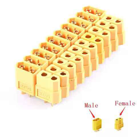 10pcs XT60 XT-60 Male Female XT30 XT90 EC3 T-plug Bullet Connectors Plugs For RC Lipo Battery xt60 c