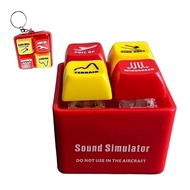 EGPWS B737 Warning Sound Simulator Flashing Sound Alarm Keychain Airplane Emergency Alert Button Key