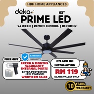 【deka+ PRIME 65LED】Deka Ceiling Fan 65" Remote Control / Kipas Siling Kawalan Jauh / Silent Motor / 