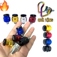 CNC titanium mirror screws for BL77 motorbikes