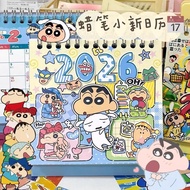 diary 2026 planner 2026 Crayon Shin-Chan Calendar 2026 New Cartoon Graffiti Desk Calendar Cartoon Cu