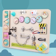 [Homyl478] Wooden Busy Board Toys Board Early Educational Busy Board