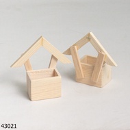 Buy 2 more Wooden Hanging Vase House Model Height 13cm 43021
