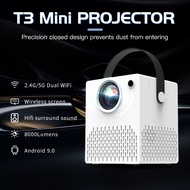 2024 8000 lumens projector 4K FULL HD 1080P Android Mini Projector Portable For Home Theater Projector for phone HDMI