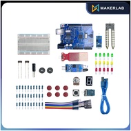 Makerlab Basic Starter Kit For Uno R3 With Tutorial Code Compatible with Arduino - Set C