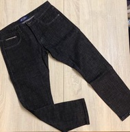 Lakh black denim jogger