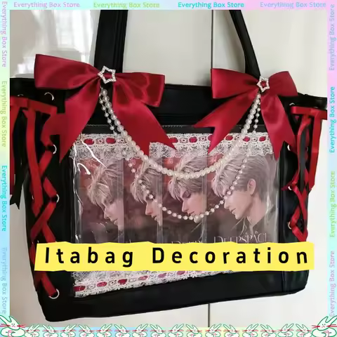 Pearl Bow Itabag DIY Decoration Pearl Luggage Pendant Itabag Exquisite Decorative Chain Lolita Acces