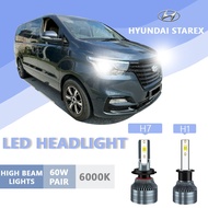 2PCS FOR HYUNDAI Starex H1 H7 LED Super Bright Hi/Lo Beam Headlamp Lamp LED Headlight Bulb White Lig