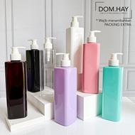 500ml HL White Lotion Pump Plastic Bottle, Skin Care Cosmetic Refillable Packaging 500HL
