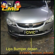 CAN Gosend! Civic Fd Front Bumper Lips. Front Lips Bumper Civic Fd. Civic Winglet