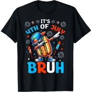 Bruh 4Th July Hotdog Funny Fourth July T-Shirt