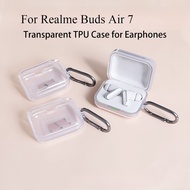 For Realme Buds Air 7 Case transparent Silicone Wireless Bluetooth Earphones Protect Cover for Realm