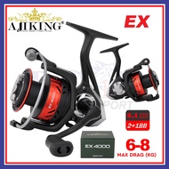 Ajiking EX Mesin Pancing Spinning | Air Tawar | TCE Tackles Freshwater Spinning Fishing Reel