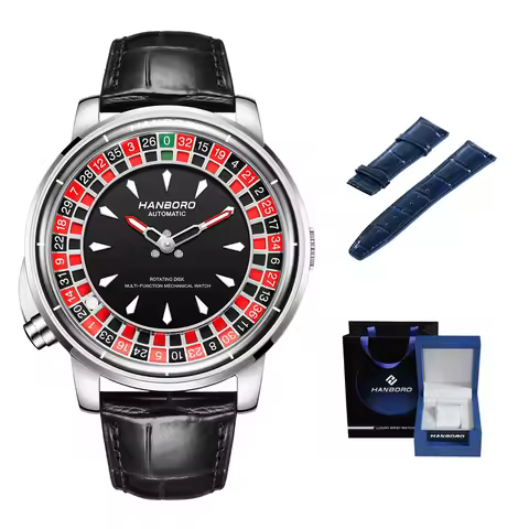 HANBORO men's fully automatic mechanical watch, roulette wheel, roulette wheel, men's watch 1001