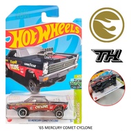 โมเดลรถเหล็ก Hotwheels : 65 MERCURY COMET CYCLONE ลิขสิทธิ์แท้ ล้อยาง STH ( SUPER TREASURE HUNT ) Ho
