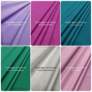 1. Toyobo / Japanese Cotton High Quality Cotton Kain Pasang Plain bidang 60