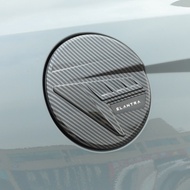 Xuming For Hyundai Elantra 2021 Carbon Fiber Pattern Car Fuel Tank Cover Elantra Cn7 Fuel Tank Trim