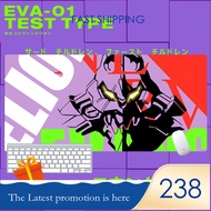 แผ่นรองเมาส์ EVA Neon Genesis Evangelion คีย์บอร์ดแล็ปท็อปต่อสู้ขนาดใหญ่
