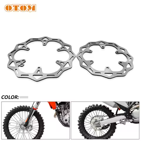 Motorcycle 260mm/220mm Front Rear Brake Disc Rotor 6 Holes Steel Disk For KTM HUSQVARNA HUSABERG GAS