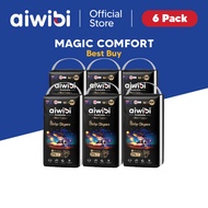 Aiwibi Baby Diapers Magic Comfort Tape (6Pack)