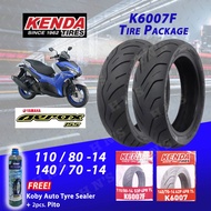 KENDA Tubeless Tires Set for Yamaha Aerox ( 110/80-14 , 140/70-14 ) 2 pcs Front and Rear Tires Free 