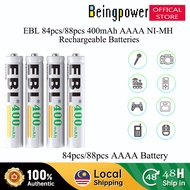 EBL 84pcs 88pcs 400mAh Ni-MH AAAA Rechargeable Battery For Flashlight Doorbell Alarm Clock Surface P