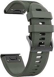 Easy Fit 26mm Silicone Watch Band Replacement Compatible with Fenix 7X 6X 5X Band, Garmin Fenix 5X Fenix 6X Fenix 7X Descent Mk2 Smartwatches Fenix 5X Plus/Fenix 3/Fenix 3 HR
