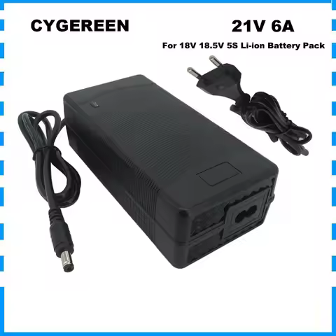 21V 6A Lithium Fast Charger 18V 18.5V 5S 30AH 40AH 50AH Li-ion Electric tool battery Charger DC Conn