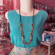 A278 Minang Ethnic Necklace Women's Necklace Accessories Long Rope Hijab Necklace Party Necklace