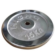 全城熱賣 - 電鍍啞鈴片槓鈴片（15kg 電鍍H小孔）