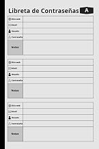 Libreta De Contraseñas: Libro Contraseñas Formato A5 - 108 Páginas en orden alfabético A-Z para Regi