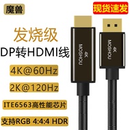 Monster Mini DP/DP to HDMI Line Computer Connection TV HDMI Cable 2K @ 120hz 4K @ 60Hz HDR