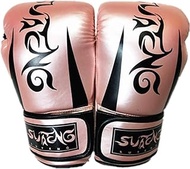 Boxing gloves Boxing Gloves Sports Adult Boxing Gloves Punching Bag Kickboxing Muay Thai Mitts MMA Sparring Training for Boxing Muay Thai MMA for Men and Women (Color : Pink, Size : 12oz)