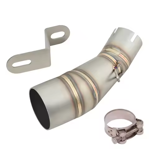 Motorcycle Exhaust Escape Middle Connecting 51mm Muffler Moto Pipe Slip On For KAWASAKI VERSYS-X 250