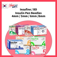 INSUFINE & BD Pen Needle / Insulin Needle / Ultrafine Pen Needle / Micro Pen Needle / 31G, 32G / 4mm