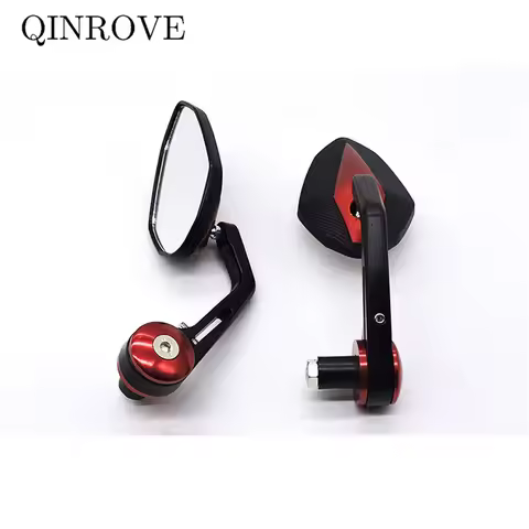 22mm 7/8'' Motorcycle Handlebar End Mirror Aluminum Alloy Rear Mirror Universal For Aprilia RX 125 P