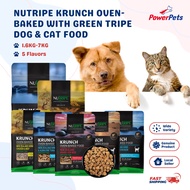 Nutripe Krunch Oven-Baked Dog & Cat Food with Green Tripe 1.6kg 1.8kg 5.5kg 7kg - Complete & Balance