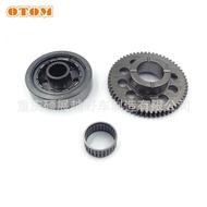 Bahagian Motosikal OTOM Zongshen NC250 Enjin Overrunning Clutch Starter Gabungan Gear Besar