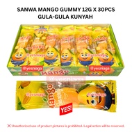 *HALAL* SANWA Mango Gummy 12g x 30pcs Gula-Gula Kunyah yesniaga