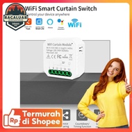 SIXWGH Mini Smart Curtain Switch WiFi Tuya 2 CH Control Module 10A - WHD09